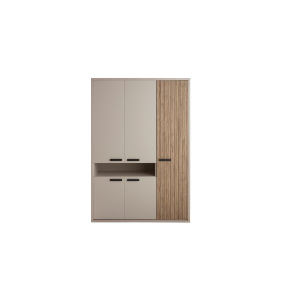 ARMOIRE BRAVO - Blanc / Chêne Armoires