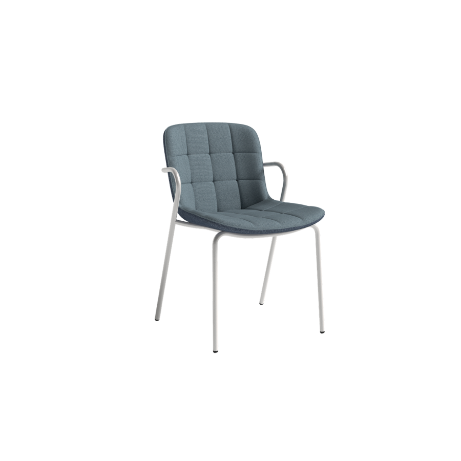 CHAISE RAE AVEC ACCOUDOIR - Bleu clair Chaises de séjour