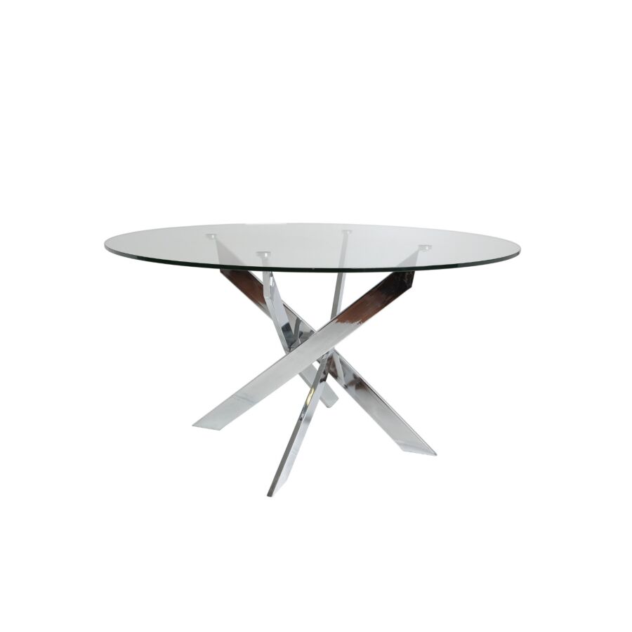 TABLE RONDE RUTH 140cm - Chromé Tables à manger