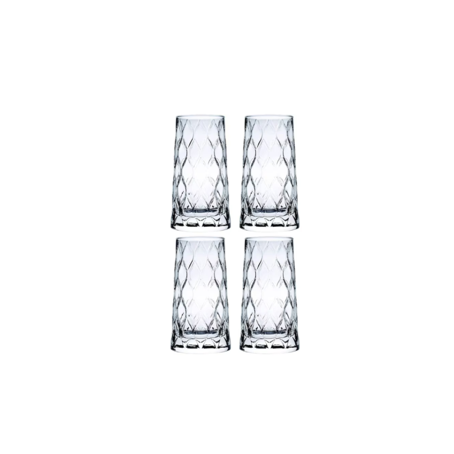 Set De 4 Verres à Jus LEAFY 350ml - Blanc Art de la table Ramadan