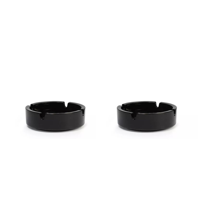 SET 2 CENDRIERS ROND - Noir Art de la table Ramadan