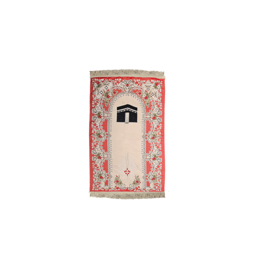 Tapis Prière - Rouge Textile Ramadan