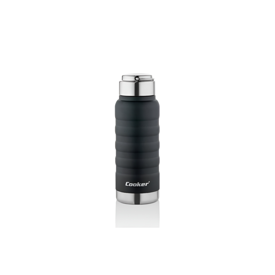 MUG SPIRAL ISOTHERMIQUE 2 PAROIS ACIER INOXYDABLE 400ML- Noir Tasses et mugs