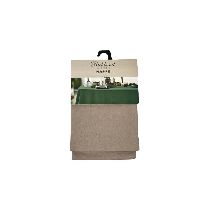 NAPPE TOILE RICHBOND 140X240 - TAUPE Textile