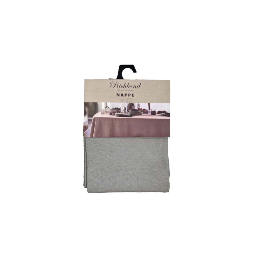 NAPPE RICHBOND 100% COTON 140X240 - GRIS Textile