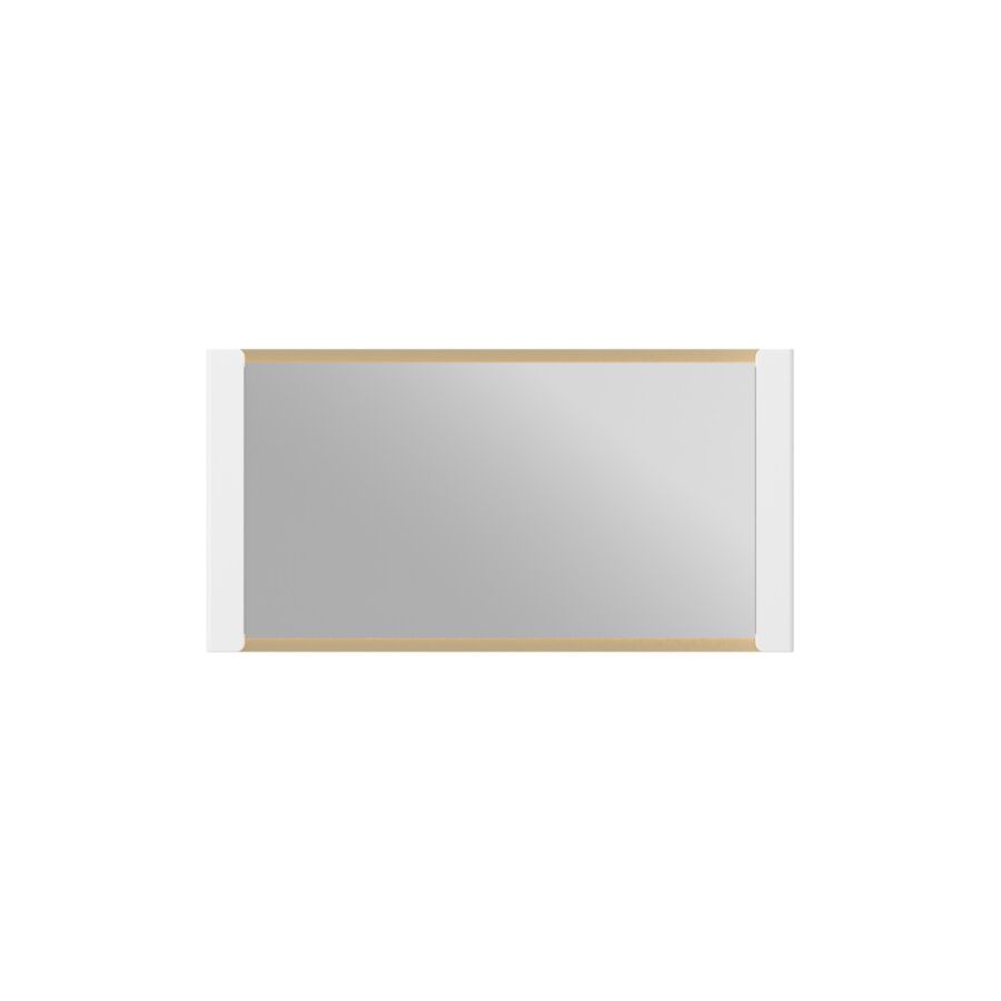 MIROIR LAZIO - Blanc / Doré Console