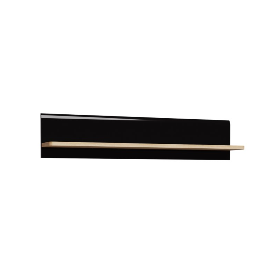 Étagère ATTENTION - Beige / Noir Rangement de salon