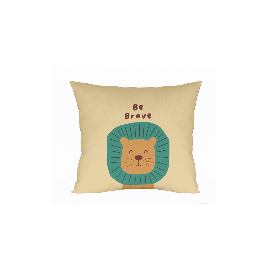 Coussin Enfant Lion – Multicouleur TEXTILE