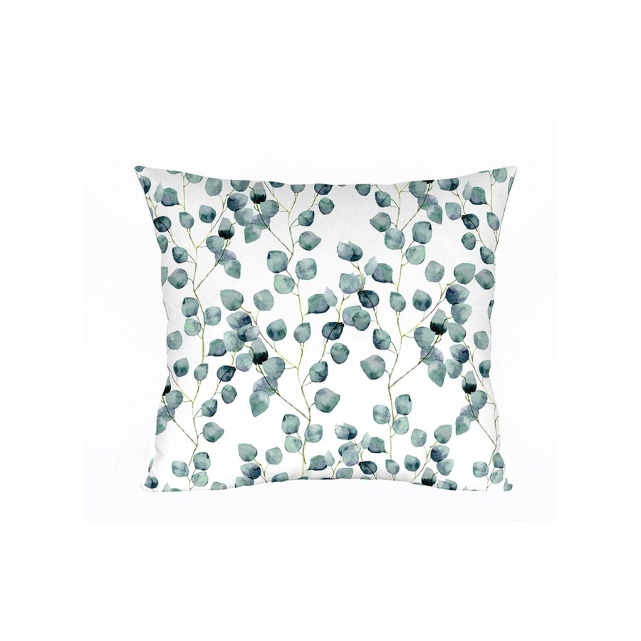 Coussin Feuilles - Bleu Vert Coussins décoratifs