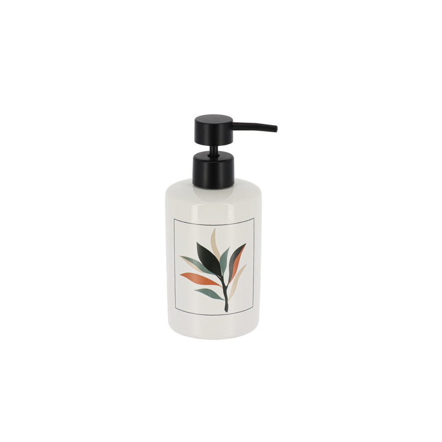 DISTRIBUTEUR À SAVON FLORA EN DOLOMITE - Blanc Gobelets et distributeurs de savon