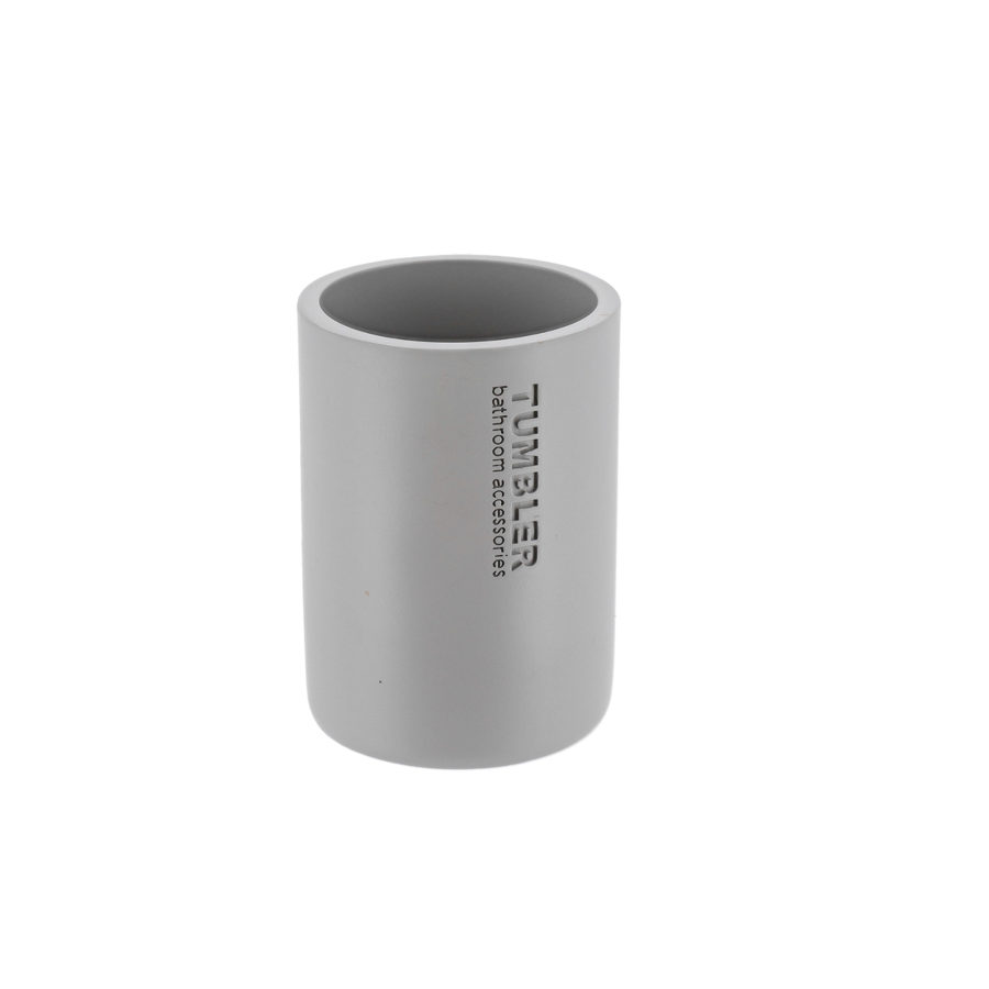 GOBELET PRESTIGE EN POLYRESINE - GRIS CLAIR Goblets et distributeurs de savon