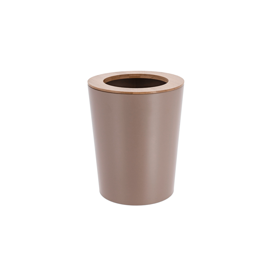 POUBELLE PRESTIGE EVASÉE 5L - CAPPUCCINO Poubelles de salle de bain