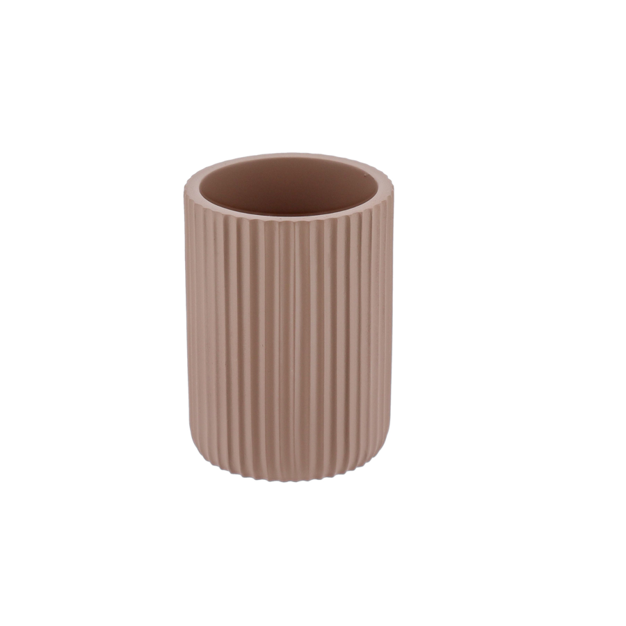 GOBELET STRIE ARRONDI - CAPPUCCINO Goblets et distributeurs de savon
