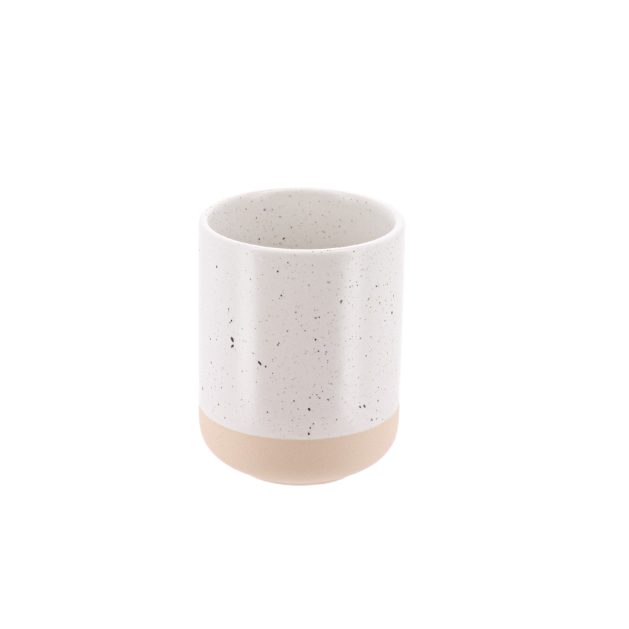 Gobelet Moucheté - Blanc / Beige Goblets et distributeurs de savon