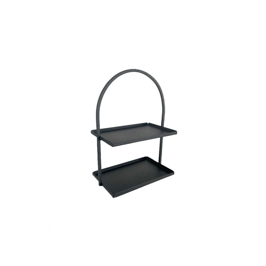 SERVITEUR 2 ETAGES 36/25CM - NOIR Serviteurs