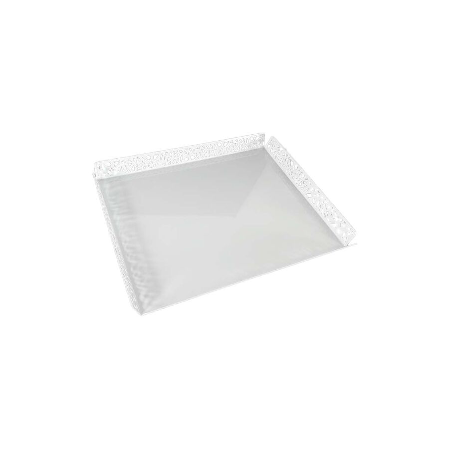 PLAT DE PRESENTATION ZINE 40CM - BLANC Serviteurs