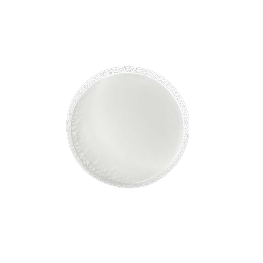 PLAT DE PRESENTATION ZINE CIRCULAIRE 30CM - BLANC Serviteurs