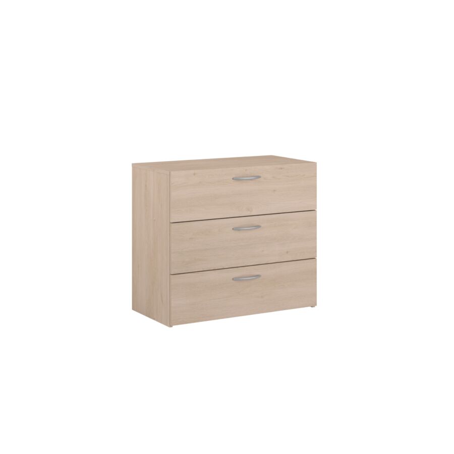 COMMODE EASYLIFE 3 Tiroirs - Chêne Commodes rangements