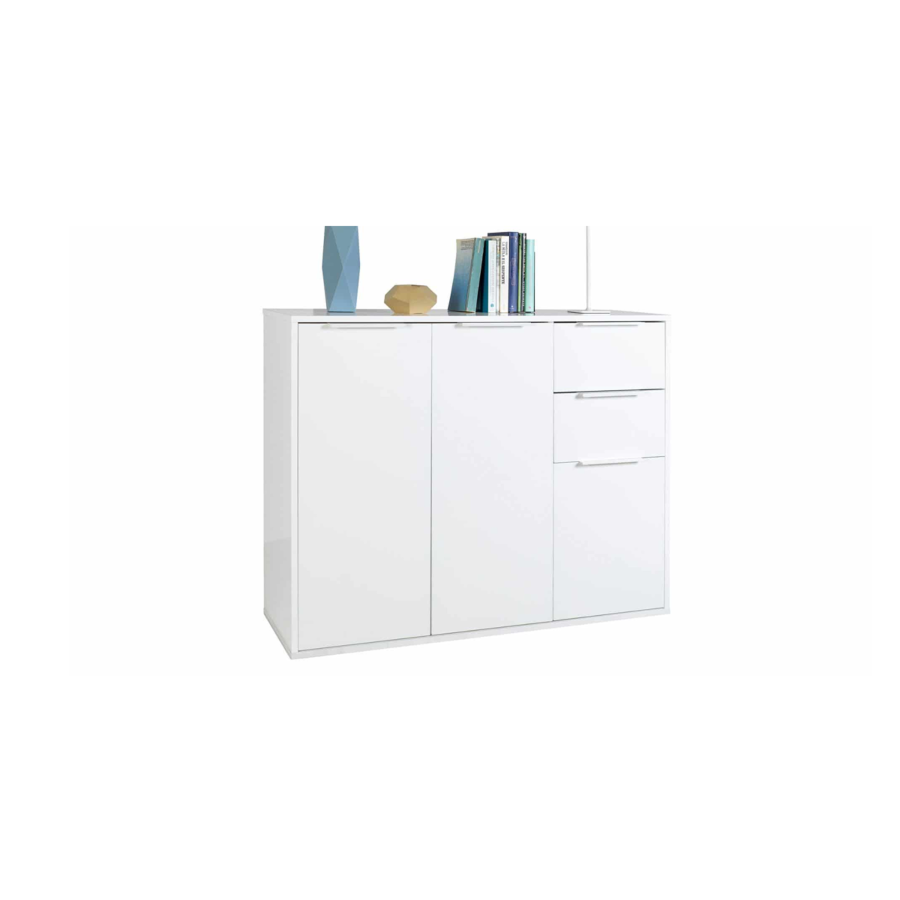 COMMODE ESPRESSO 2TIROIRS - BLANC Commodes