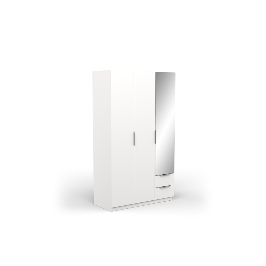 Armoire GHOST 3 Portes - Blanc Soldes été