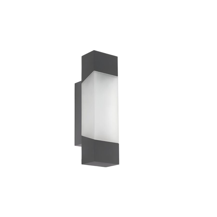 APPLIQUE MURALE ACIER GALVANISÉ GORZANO -GRIS Luminaires et éclairages