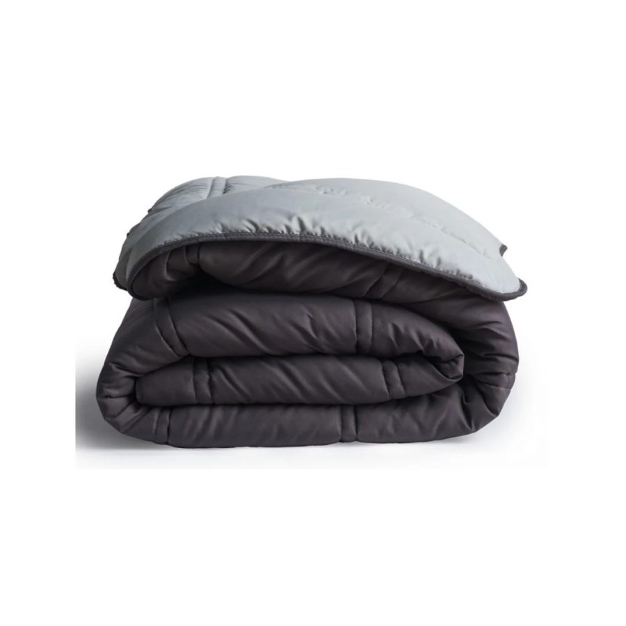COUETTE R BICOLORE 160x220 300g - VERT EAU/GRIS CARBON Housses de couette
