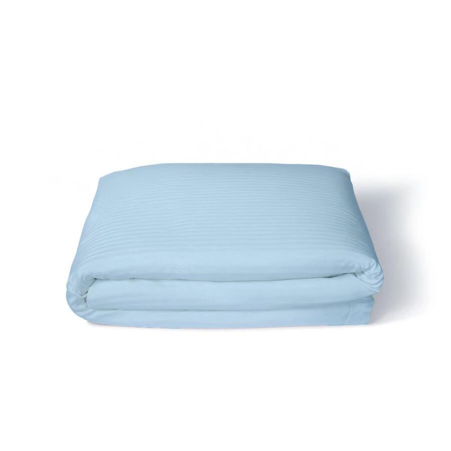 COUETTE R RAYÉE SATINÉE 160x220 300g - BLEU CiEL Housses de couette