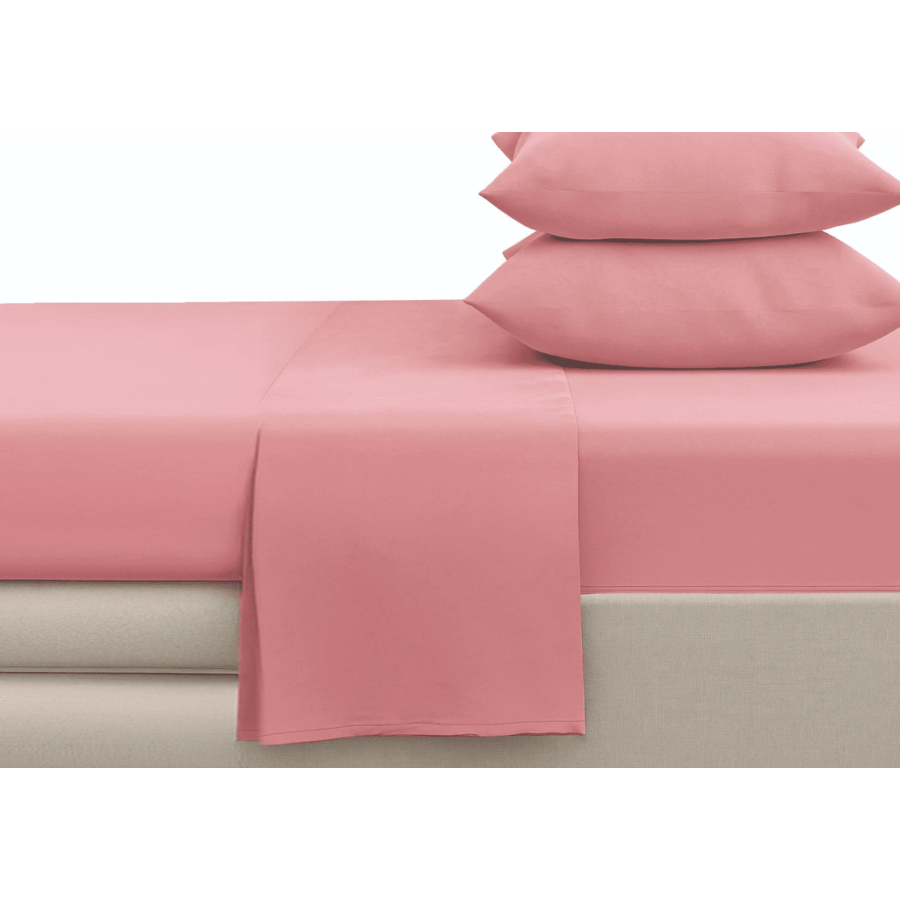 DRAP PLAT COTONELLE 180x270 - ROSE Draps