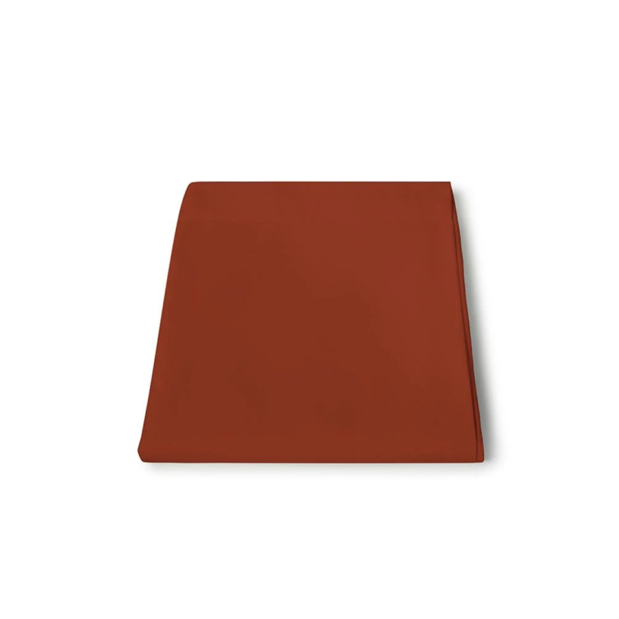 DRAP HOUSSE COTONELLE 140x190 - TERRACOTTA Draps