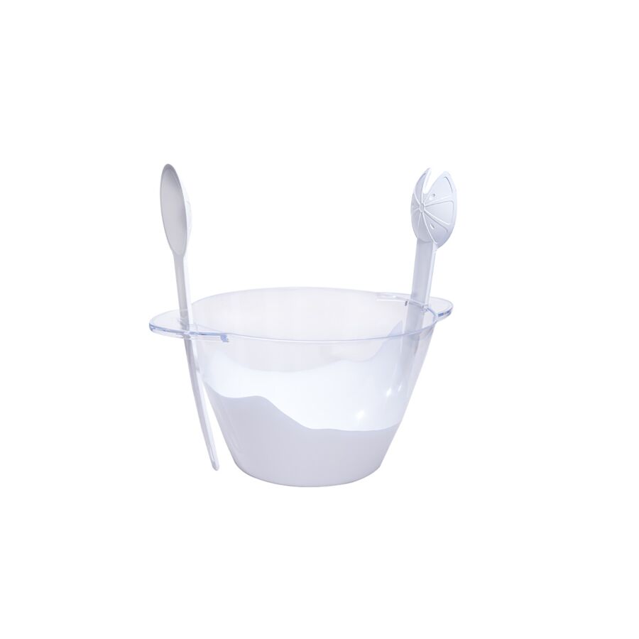 Ensemble de service à salade 4,3 L - Blanc Préparations culinaires Ramadan
