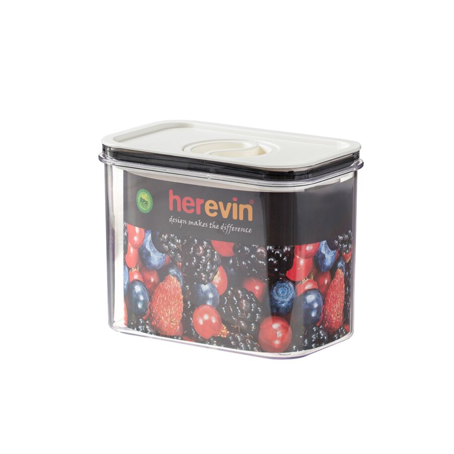 Boîte de rangement 1,2 L Couvercle sous vide - Blanc Rangement cuisine