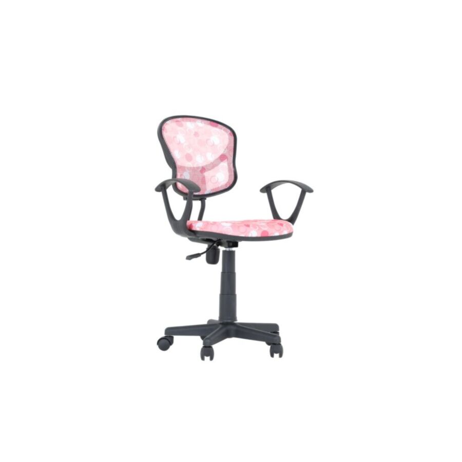 Chaise STYLE PLUS Avec Accoudoirs Mesh à Motifs - Rose Fauteuils et Sièges Opérateurs