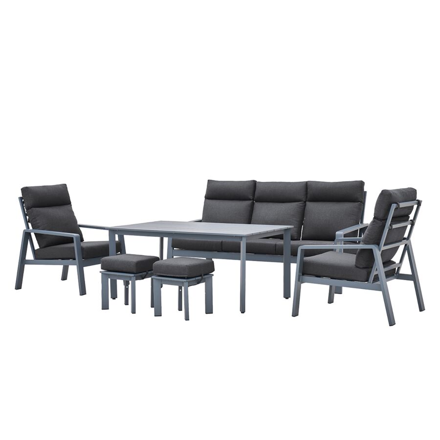 Salon De Jardin PARADISE - ANTHRACITE Meubles jardin