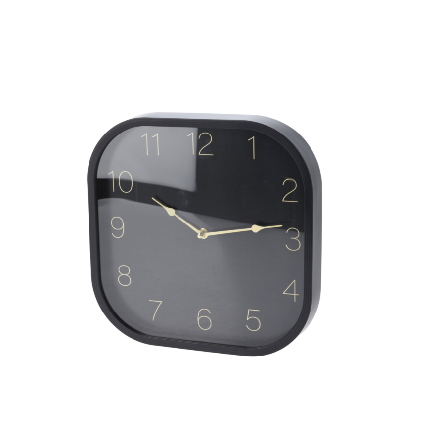 Horloge Murale 30x30x4,1cm - Noir Décoration murale-ramadan