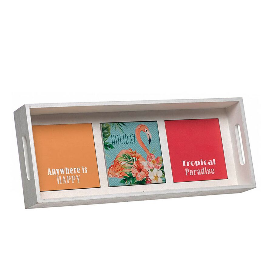 Plateau En Bois Rectangulaire - Multicouleur Plateaux de cuisine
