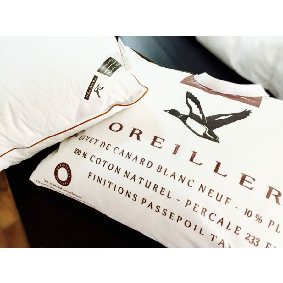 Oreiller En Duvet 70*50 - Blanc Textile blanc