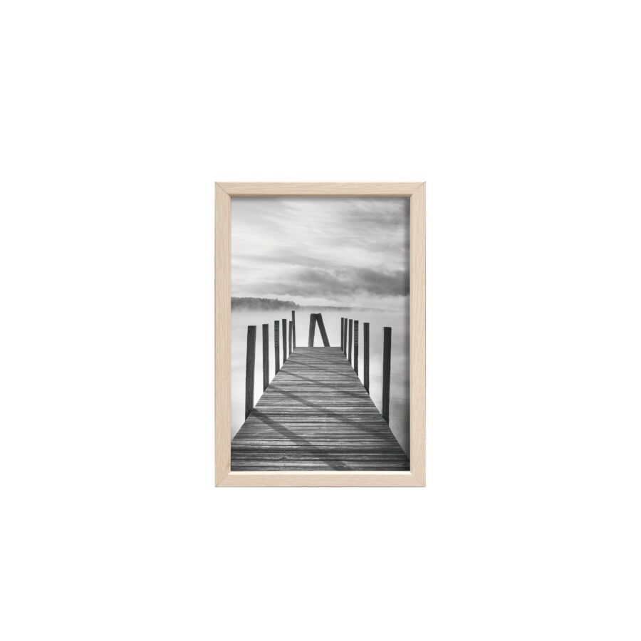 CADRE PHOTO EVASION EN ALUMINIUM 10x15cm - BEIGE Décorations