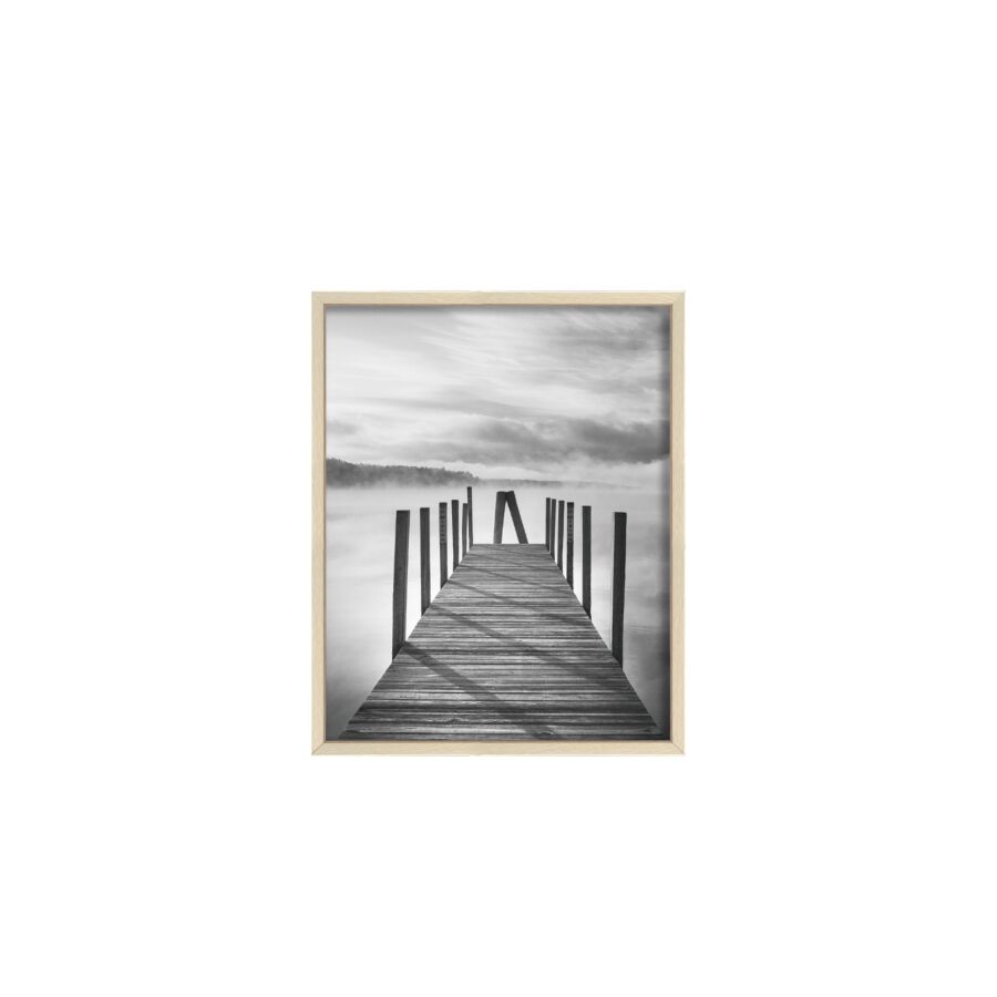 CADRE PHOTO EVASION EN ALUMINIUM 20x25cm - BEIGE Décorations