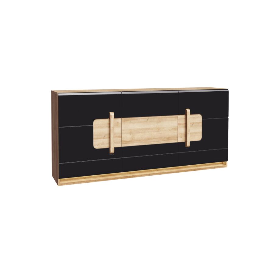 Buffet ATTENTION - Beige / Noir Buffet et commandes