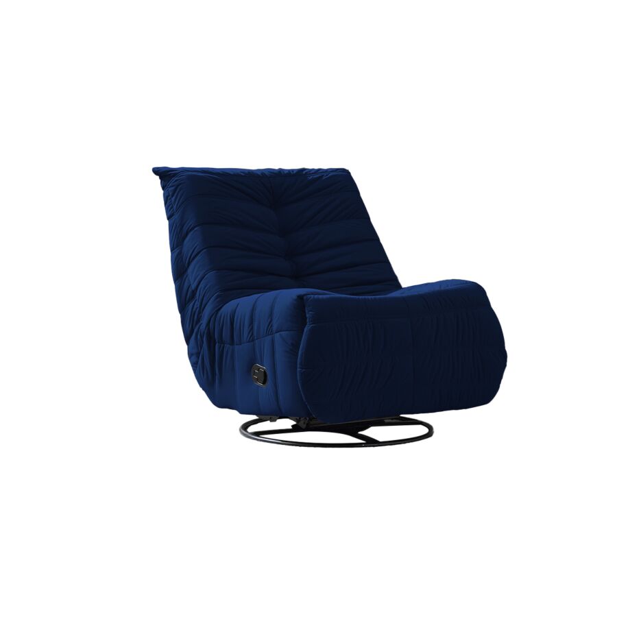 Fauteuil Relax COMFY Pivotant Et à bascule - Bleu Fauteuil relax