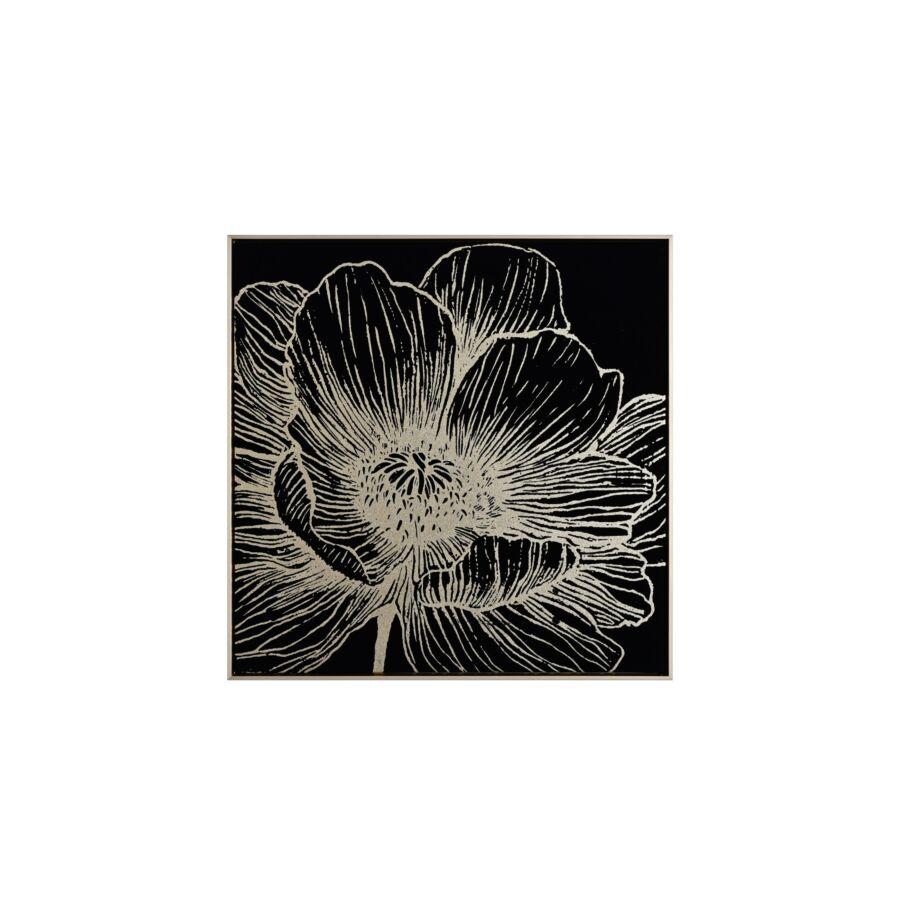 TABLEAU FLEUR AVEC CADRE -Multicouleur Tableaux