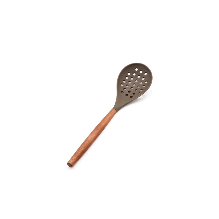 Ecumoire Acacia avec silicone - Beige Naturel Cuisson et préparation