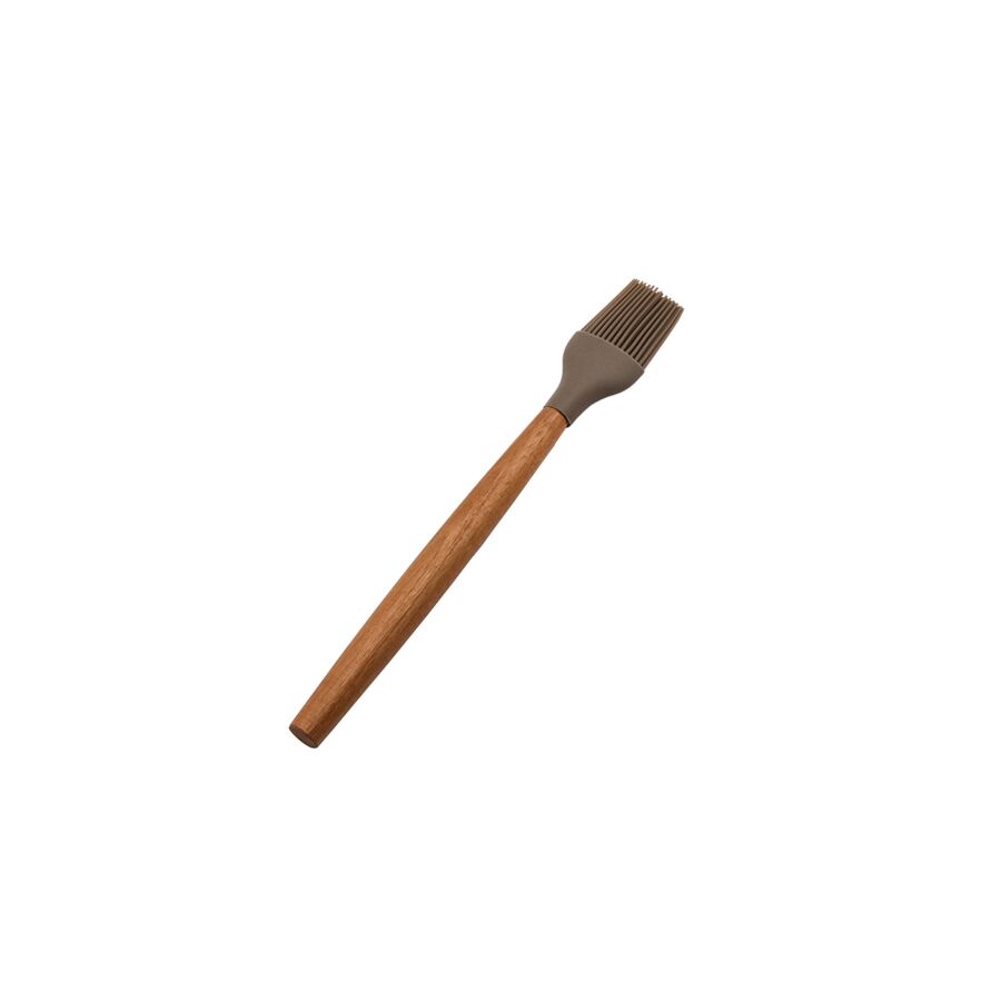 Pinceau de cuisine Acacia avec silicone - Beige Cuisson et préparation
