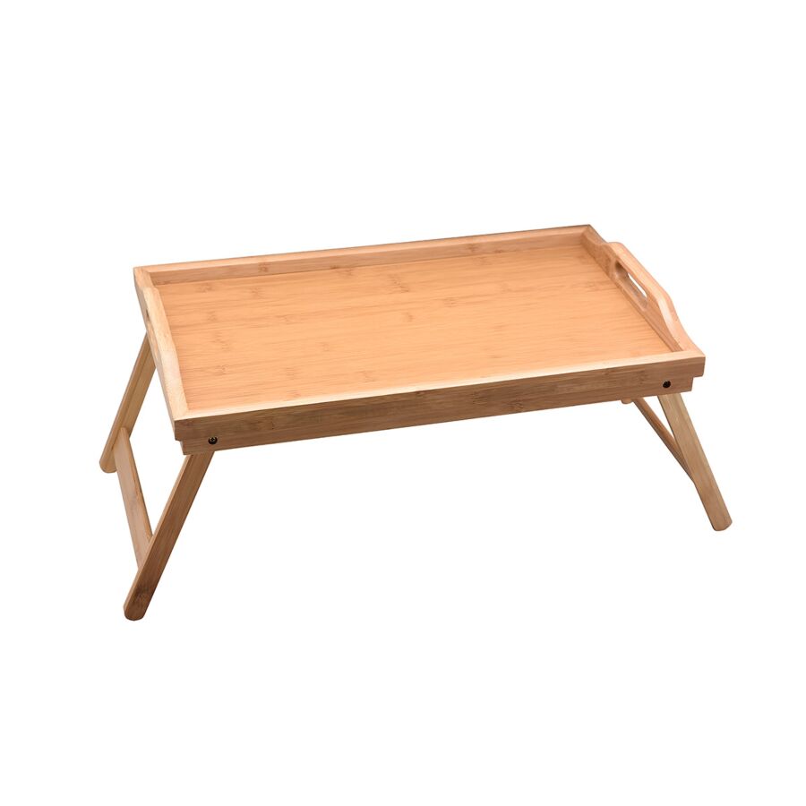 Plateau de lit en bambou - Beige Naturel Art de la table