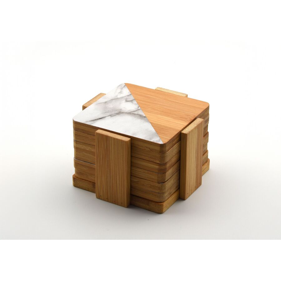 Sous-verre bambou - Beige Naturel Serviteurs