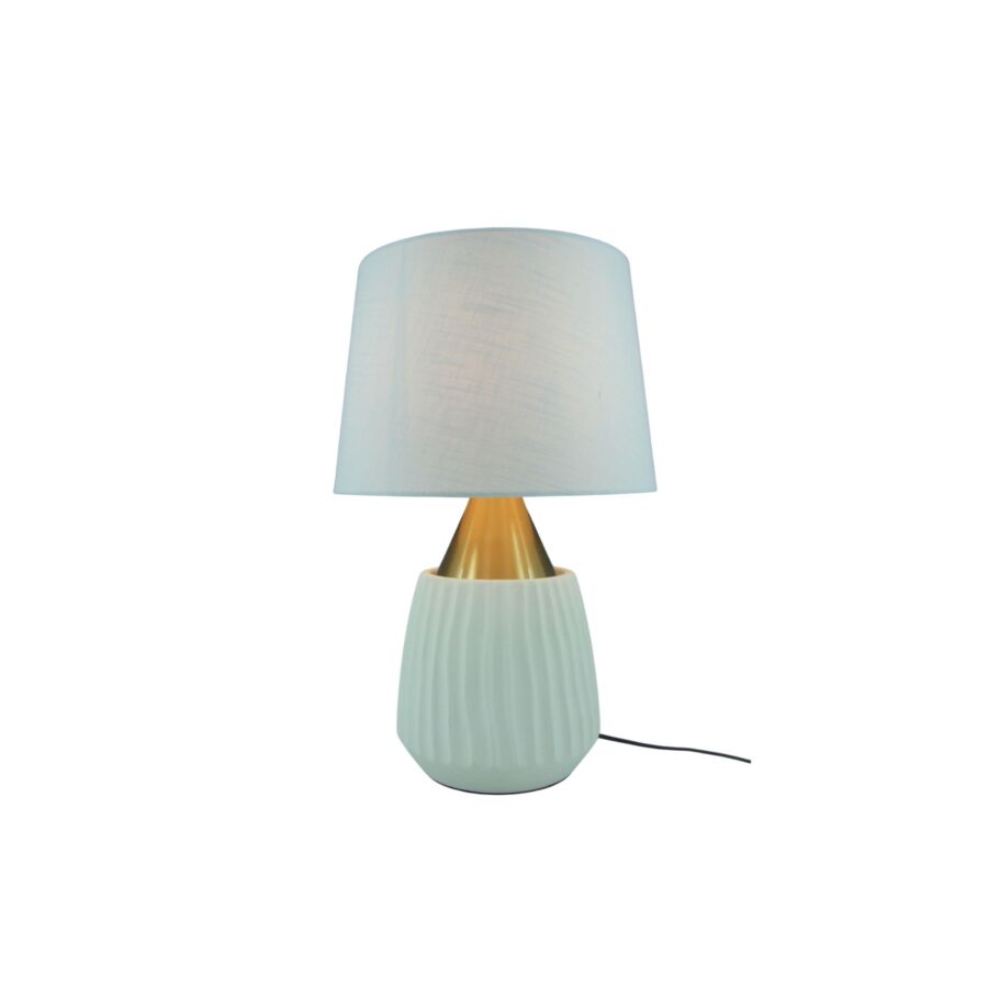 LAMPE DE TABLE EN CERAMIC METAL 30X47cm - Blanc Lampe de table