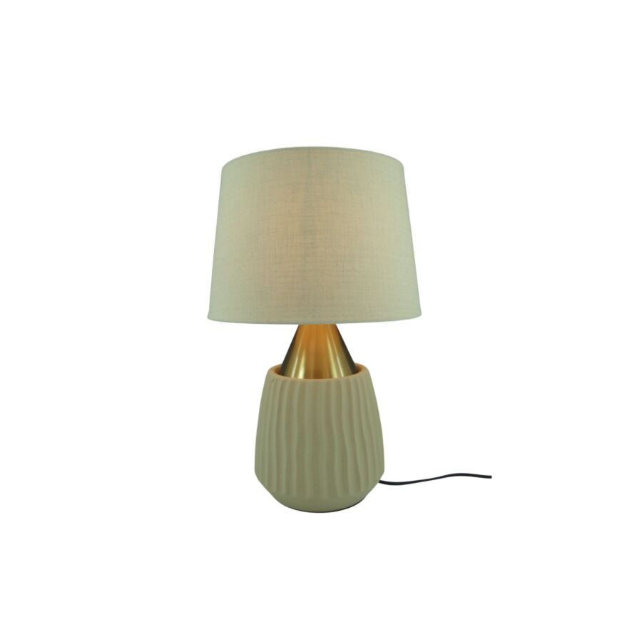 LAMPE DE TABLE EN CERAMIC METAL 30X47cm - Doré Lampe de table
