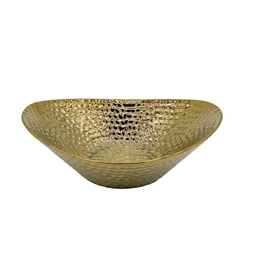 Plat Décoratif HUIFA 28,5x23x9,5cm - Doré Objets de décoration