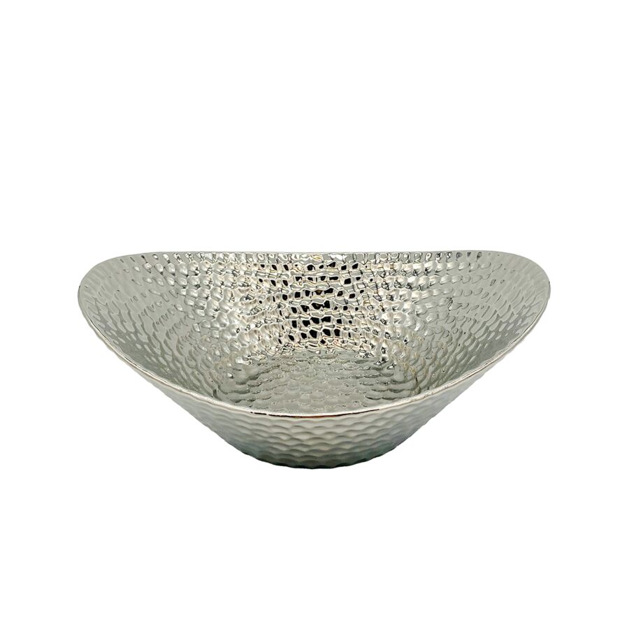 Plat Décoratif HUIFA 34x28x11,5cm - Argenté Objets de décoration