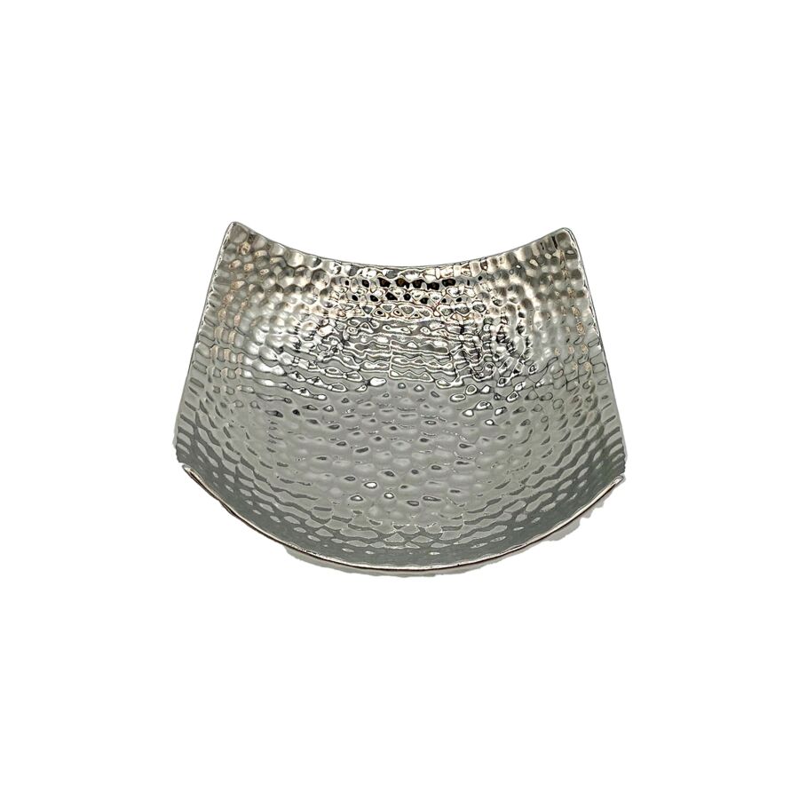 Plat Décoratif HUIFA 23x23x9,5cm - Argenté Objets de décoration
